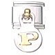 Dangle letter - Q - 9mm classic Italian charm - Click Image to Close